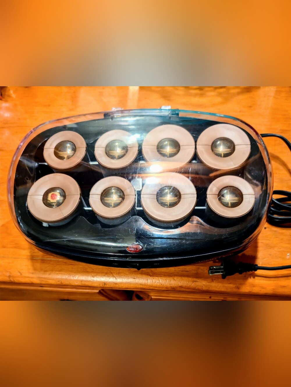 Babysill Aragan Heat One & Only Electric Hot Rollers Set Black W/Beige Rollers